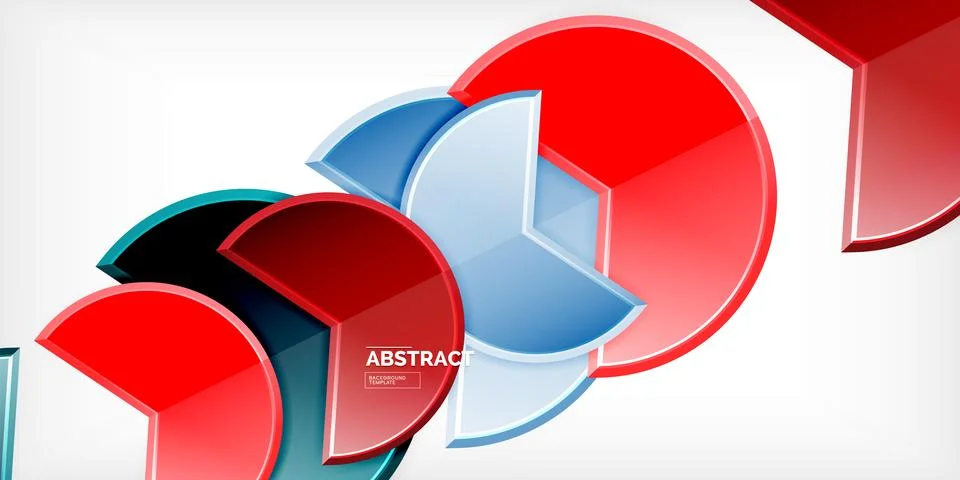 Trendy round shapes with triangular angle design element. Vector Illustration Ilustração Stock