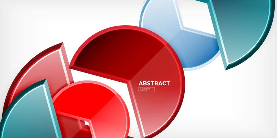 Trendy round shapes with triangular angle design element. Vector Illustration Stockillustratie