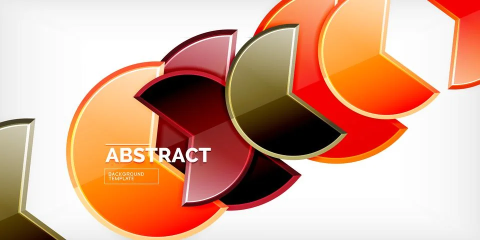 Trendy round shapes with triangular angle design element. Vector Illustration Ilustración de archivo