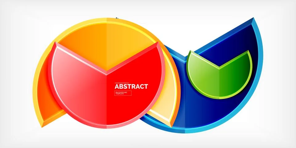 Trendy round shapes with triangular angle design element. Vector Illustration Illustrazione stock