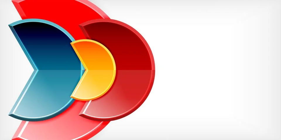 Trendy round shapes with triangular angle design element. Vector Illustration Stockillustratie