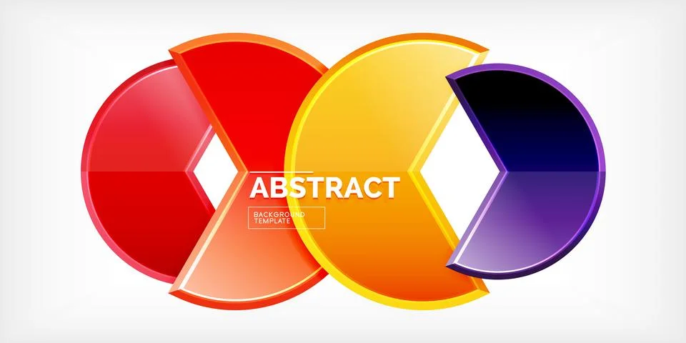 Trendy round shapes with triangular angle design element. Vector Illustration Ilustração Stock