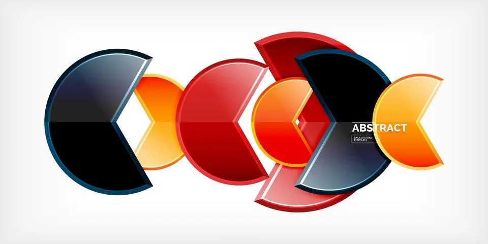 Trendy round shapes with triangular angle design element. Vector Illustration 스톡 일러스트