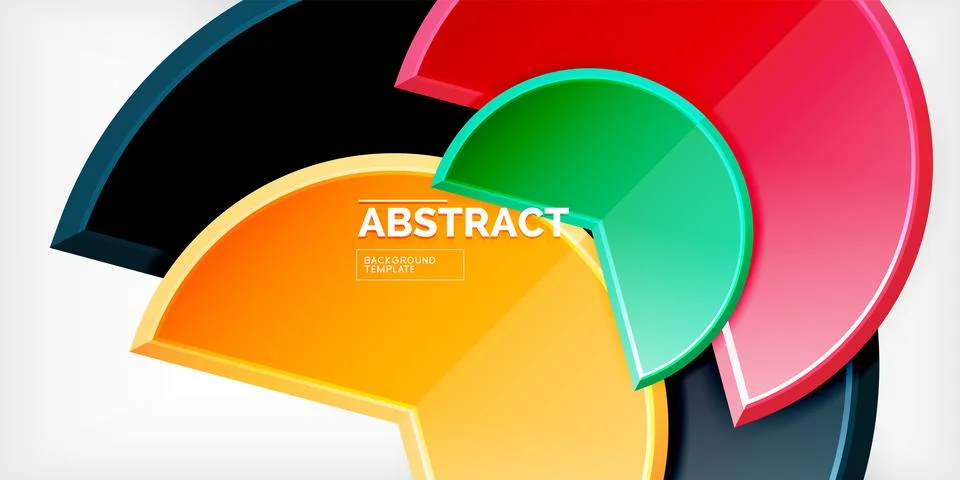 Trendy round shapes with triangular angle design element. Vector Illustration Stock Illustration