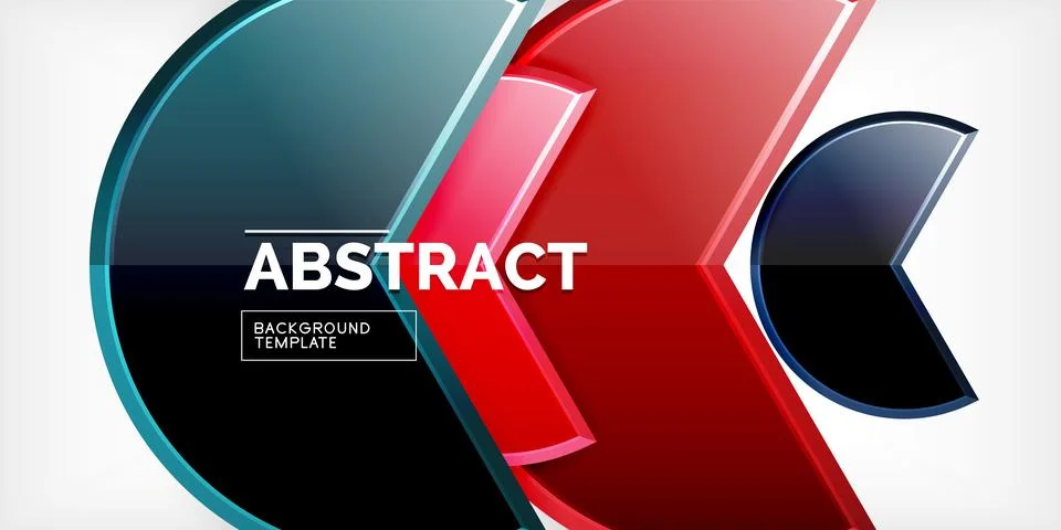 Trendy round shapes with triangular angle design element. Vector Illustration Ilustração Stock