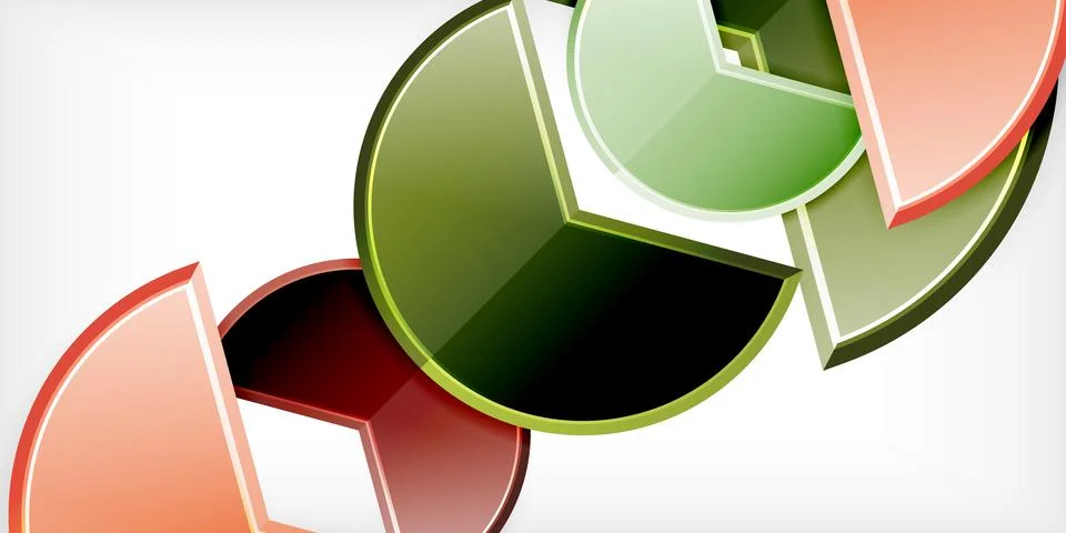 Trendy round shapes with triangular angle design element. Vector Illustration Stock Illustration