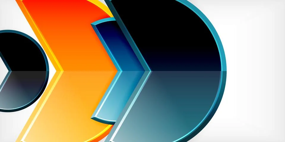 Trendy round shapes with triangular angle design element. Vector Illustration 스톡 일러스트