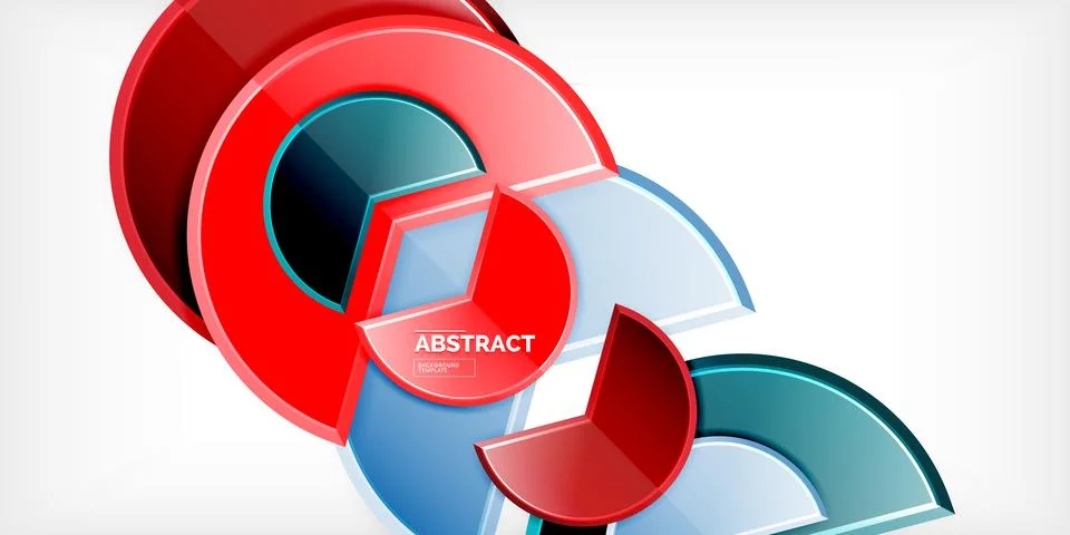 Trendy round shapes with triangular angle design element. Vector Illustration 스톡 일러스트