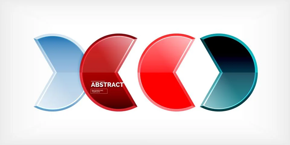Trendy round shapes with triangular angle design element. Vector Illustration Stock Illustration