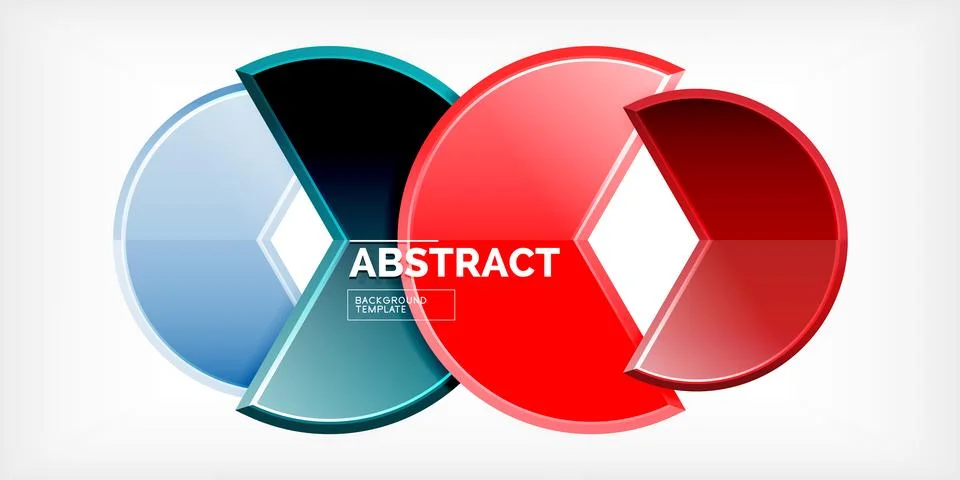 Trendy round shapes with triangular angle design element. Vector Illustration Stockillustratie