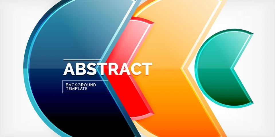 Trendy round shapes with triangular angle design element. Vector Illustration Ilustração Stock