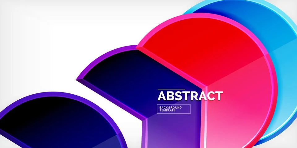 Trendy round shapes with triangular angle design element. Vector Illustration Ilustração Stock