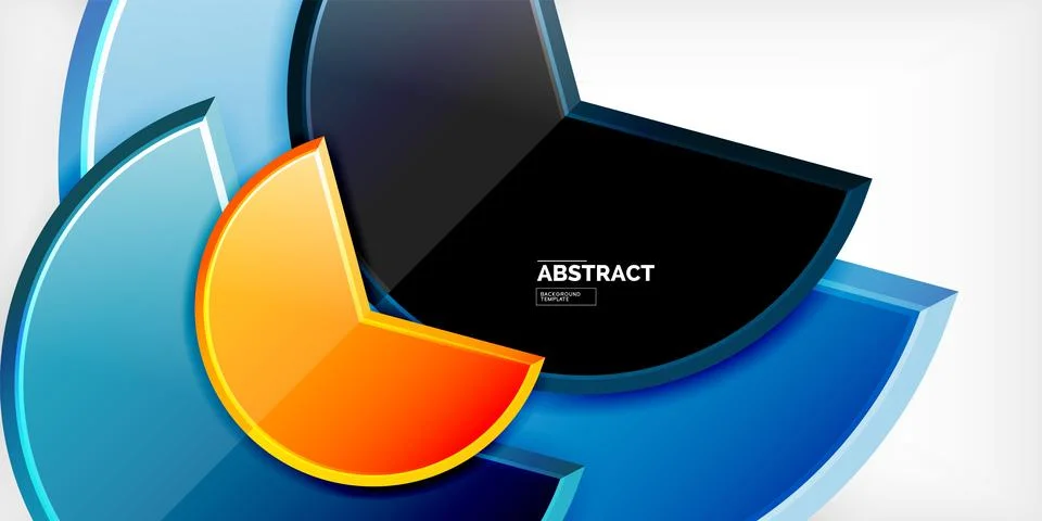 Trendy round shapes with triangular angle design element. Vector Illustration 스톡 일러스트