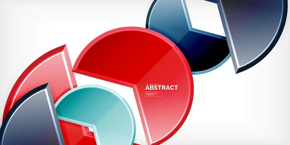 Trendy round shapes with triangular angle design element. Vector Illustration イラスト素材