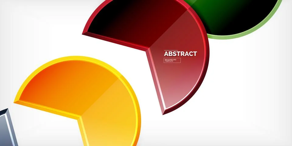 Trendy round shapes with triangular angle design element. Vector Illustration Stock Illustration