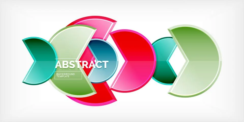 Trendy round shapes with triangular angle design element. Vector Illustration Ilustração Stock