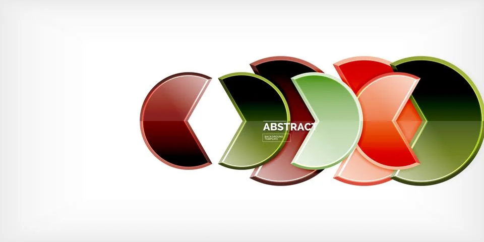 Trendy round shapes with triangular angle design element. Vector Illustration Illustrazione stock