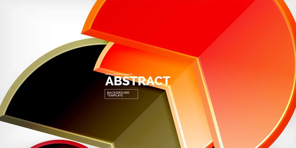 Trendy round shapes with triangular angle design element. Vector Illustration Illustrazione stock