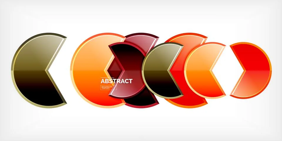 Trendy round shapes with triangular angle design element. Vector Illustration 스톡 일러스트