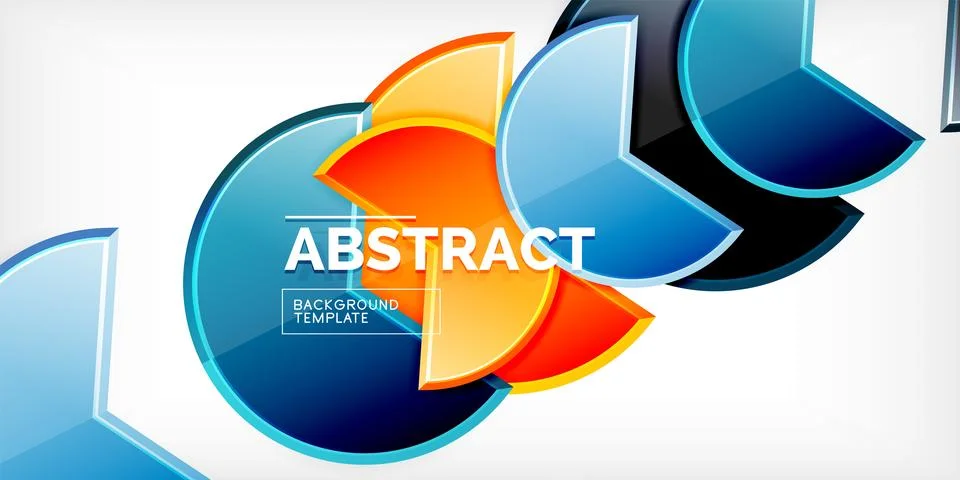 Trendy round shapes with triangular angle design element. Vector Illustration Illustrazione stock