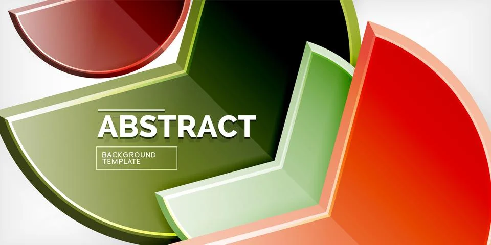 Trendy round shapes with triangular angle design element. Vector Illustration Illustrazione stock