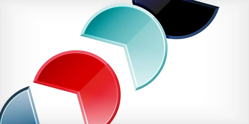 Trendy round shapes with triangular angle design element. Vector Illustration Stockillustratie