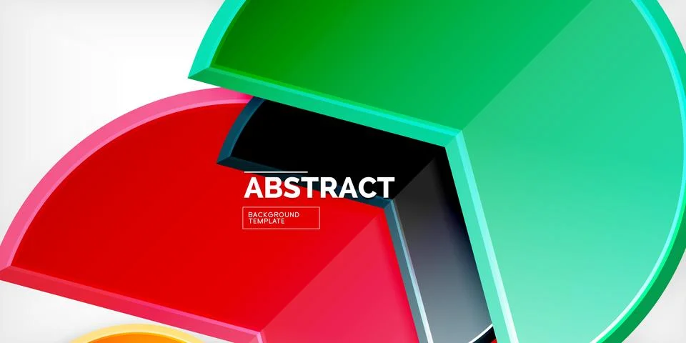 Trendy round shapes with triangular angle design element. Vector Illustration Illustrazione stock