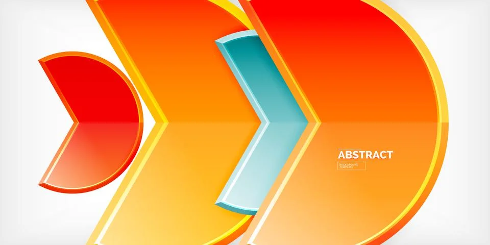 Trendy round shapes with triangular angle design element. Vector Illustration 스톡 일러스트