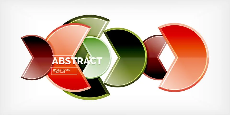 Trendy round shapes with triangular angle design element. Vector Illustration Ilustração Stock