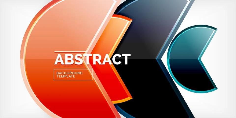 Trendy round shapes with triangular angle design element. Vector Illustration Stock Illustration