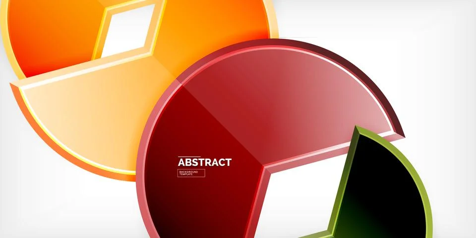 Trendy round shapes with triangular angle design element. Vector Illustration Stock Illustration