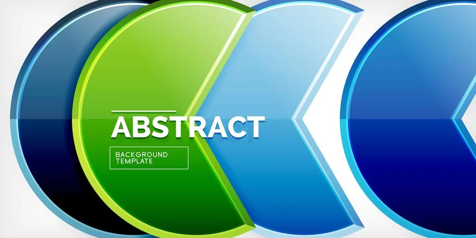 Trendy round shapes with triangular angle design element. Vector Illustration Illustrazione stock