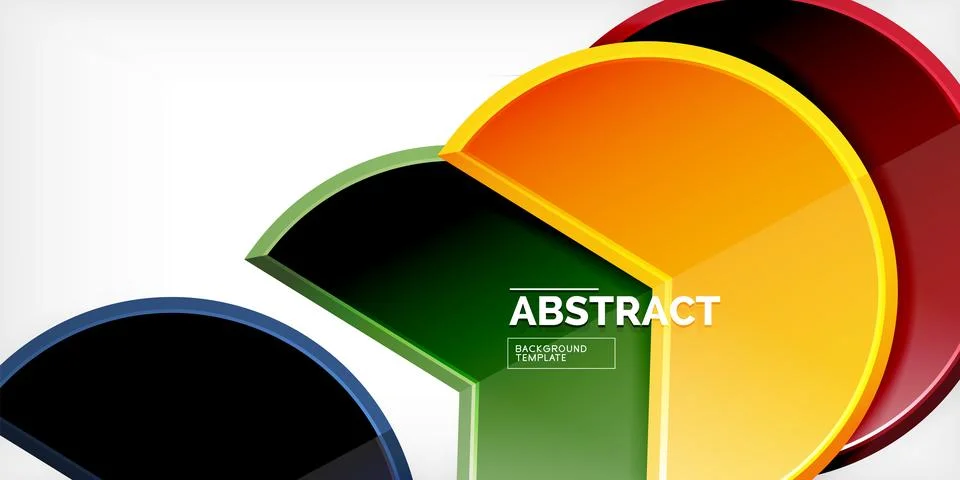 Trendy round shapes with triangular angle design element. Vector Illustration Ilustração Stock