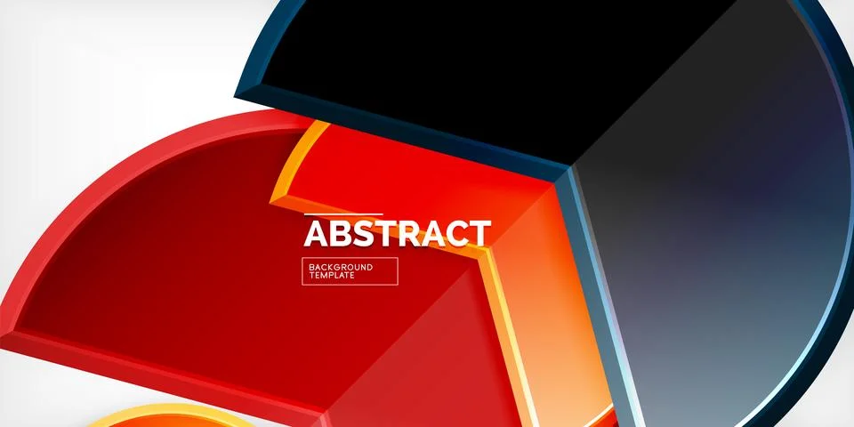 Trendy round shapes with triangular angle design element. Vector Illustration Stock Illustration