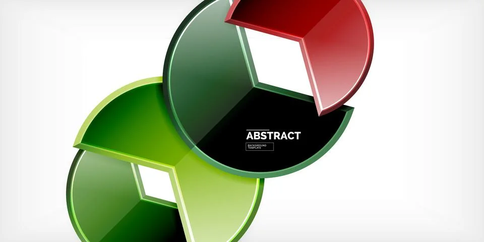 Trendy round shapes with triangular angle design element. Vector Illustration Stockillustratie