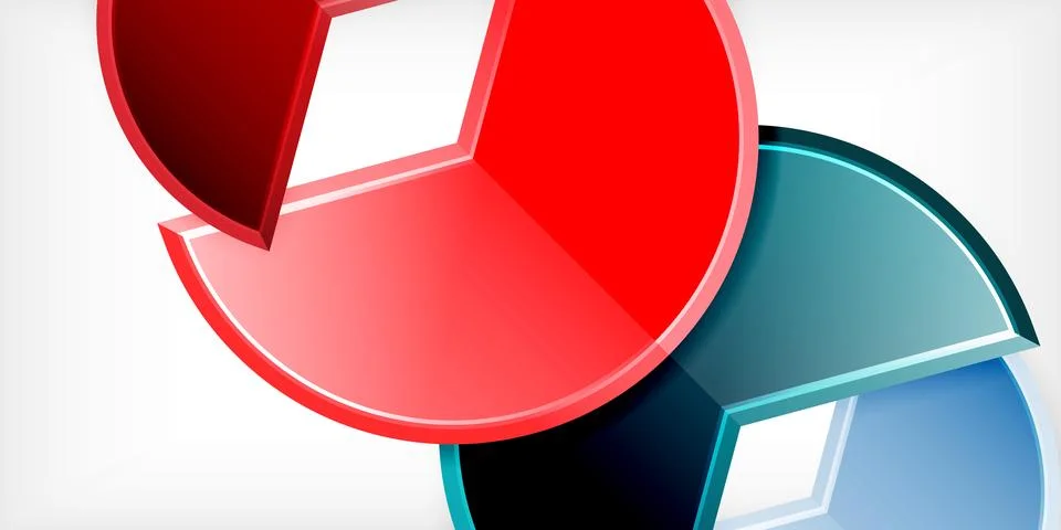 Trendy round shapes with triangular angle design element. Vector Illustration Stock Illustration