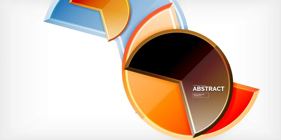 Trendy round shapes with triangular angle design element. Vector Illustration 스톡 일러스트