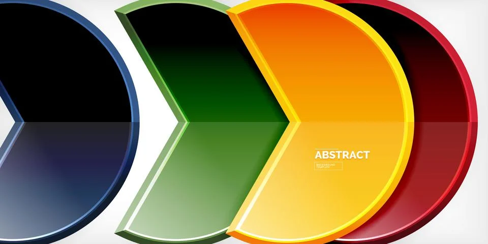 Trendy round shapes with triangular angle design element. Vector Illustration Stock Illustration