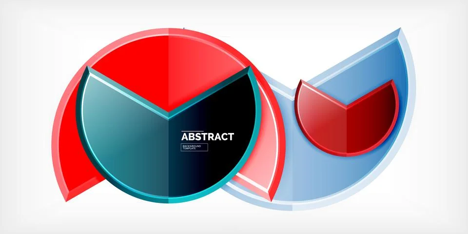 Trendy round shapes with triangular angle design element. Vector Illustration Stock Illustration