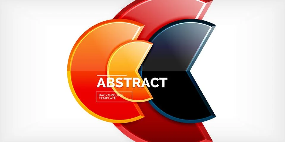 Trendy round shapes with triangular angle design element. Vector Illustration 스톡 일러스트