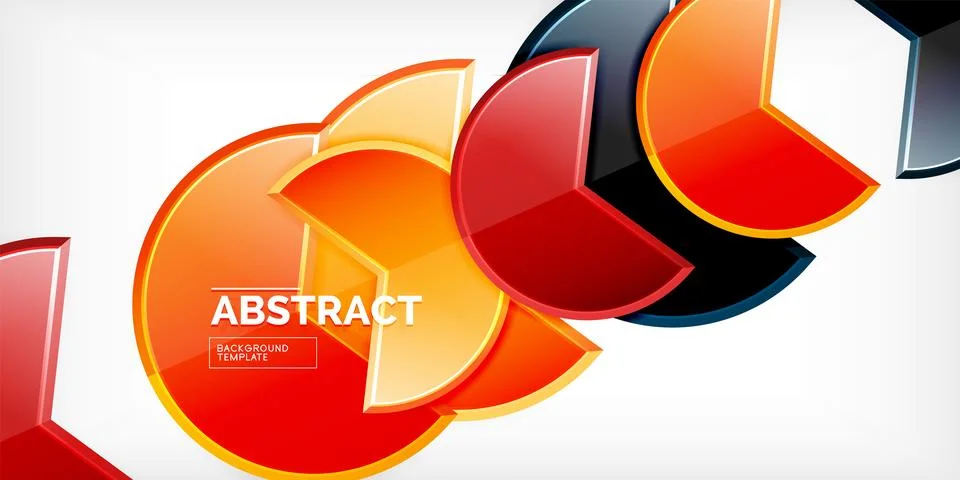 Trendy round shapes with triangular angle design element. Vector Illustration Stock Illustration