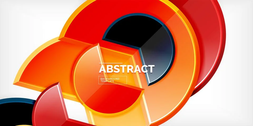 Trendy round shapes with triangular angle design element. Vector Illustration Ilustración de archivo