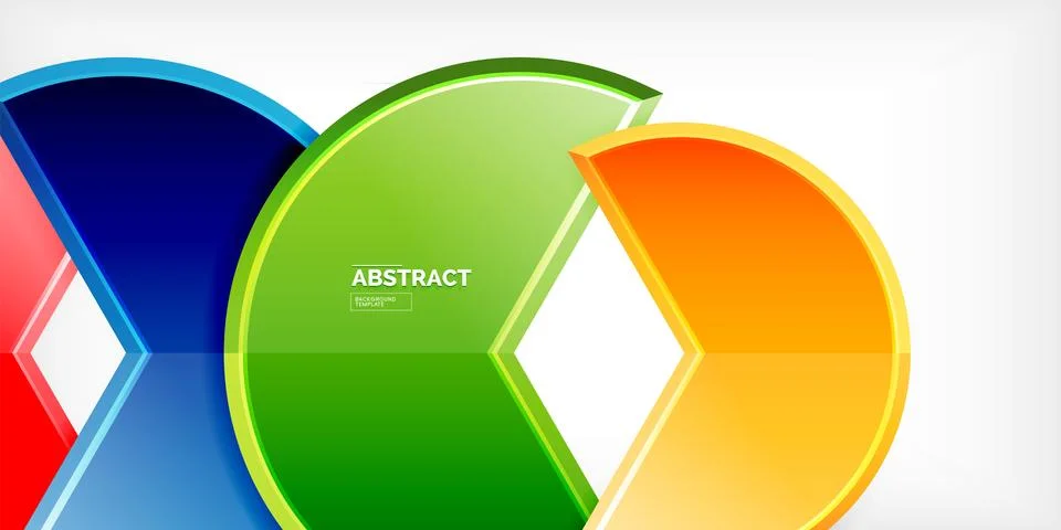 Trendy round shapes with triangular angle design element. Vector Illustration Stock Illustration