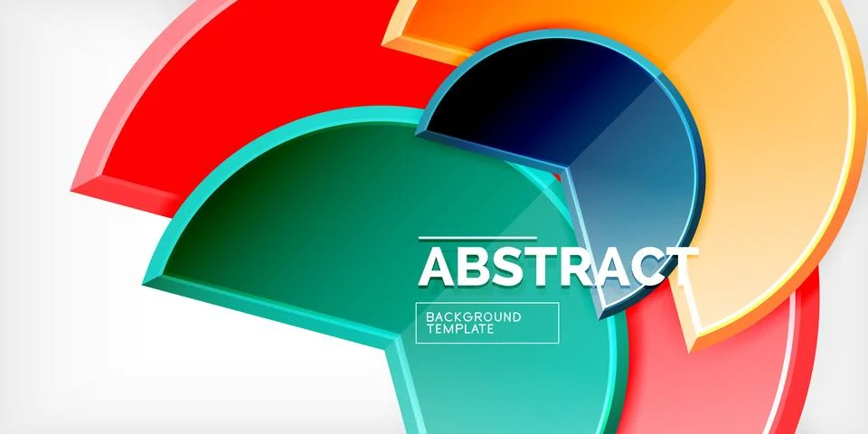 Trendy round shapes with triangular angle design element. Vector Illustration Stock Illustration