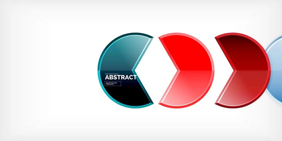 Trendy round shapes with triangular angle design element. Vector Illustration Stockillustratie