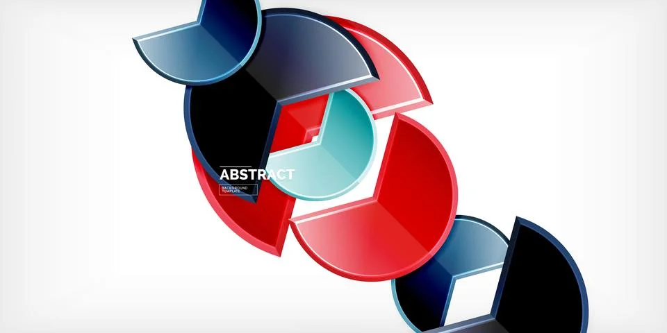 Trendy round shapes with triangular angle design element. Vector Illustration Ilustração Stock