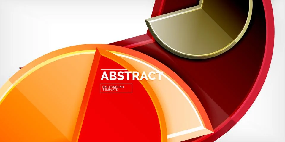 Trendy round shapes with triangular angle design element. Vector Illustration Stock Illustration