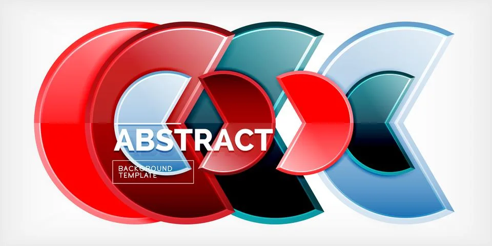 Trendy round shapes with triangular angle design element. Vector Illustration Illustrazione stock