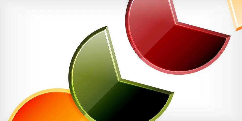 Trendy round shapes with triangular angle design element. Vector Illustration Illustrazione stock