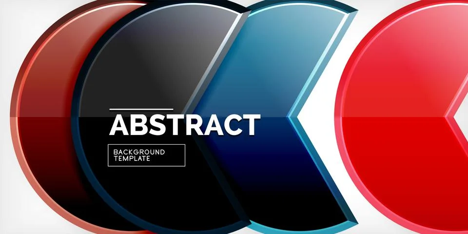 Trendy round shapes with triangular angle design element. Vector Illustration Stockillustratie